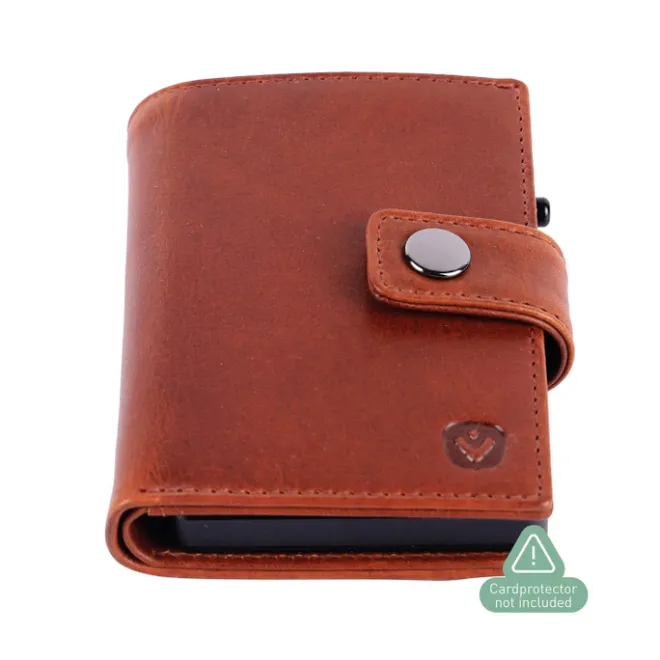 Best Valenta Card Wallet Leather MagSafe Luxe cognac