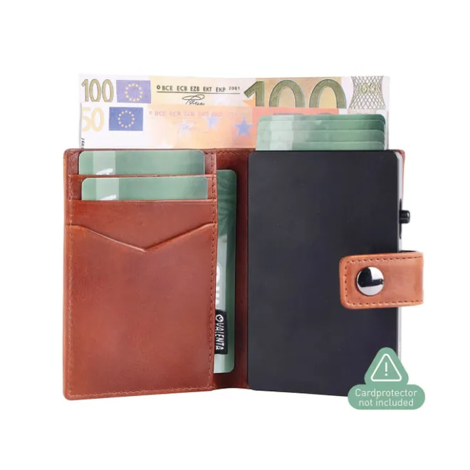 Best Valenta Card Wallet Leather MagSafe Luxe cognac