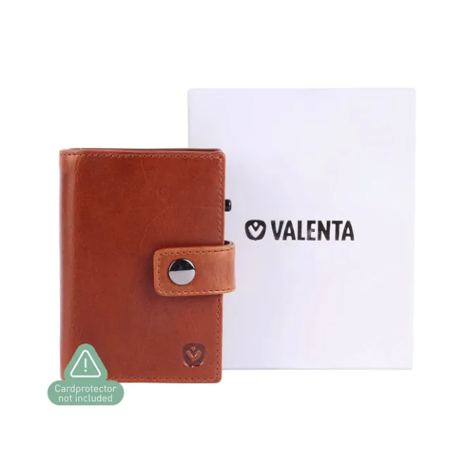 Best Valenta Card Wallet Leather MagSafe Luxe cognac