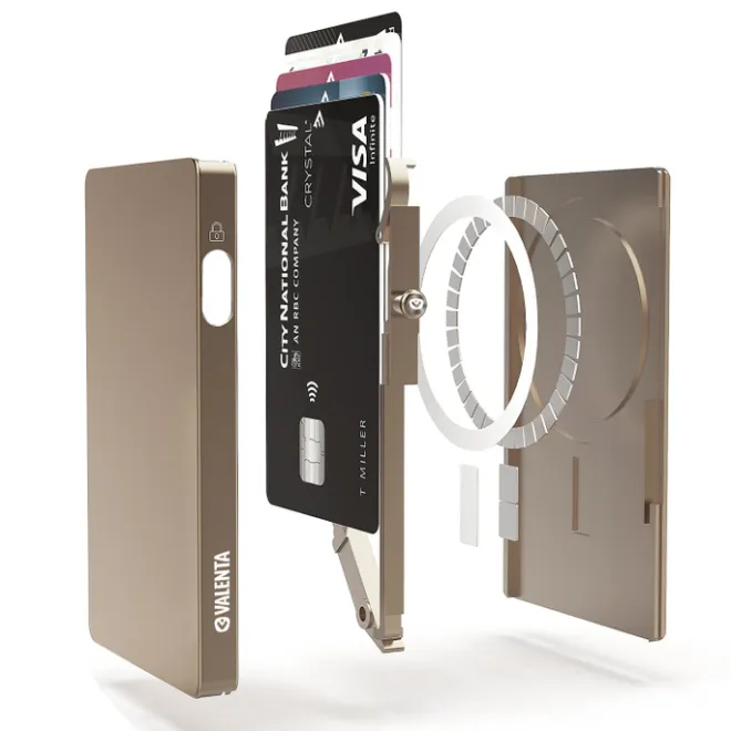 Best Valenta Cardprotector Aluminium Magsafe natural titanium