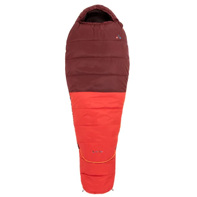 New Vaude Alpi Kids Sleepingbag Adjust 400 II SYN Zip Left dark cherry