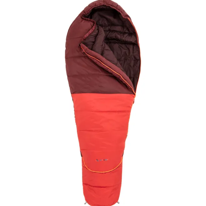 New Vaude Alpi Kids Sleepingbag Adjust 400 II SYN Zip Left dark cherry