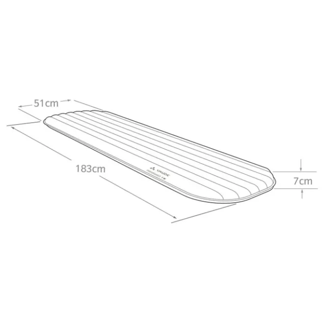 Best Vaude Performance Sleeping Pad 7 M redwood