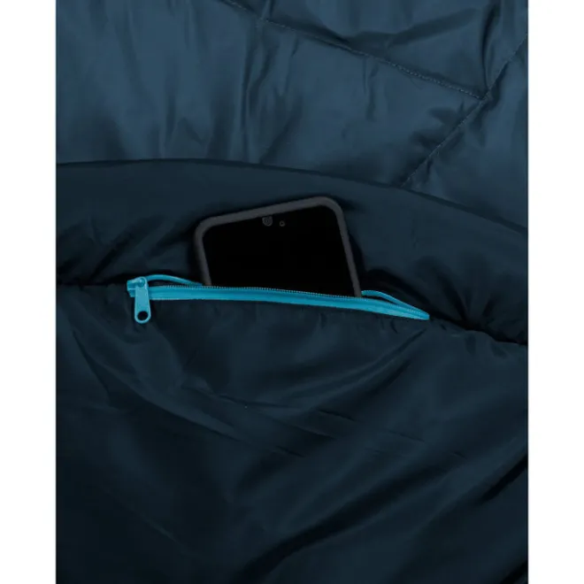 Discount Vaude Sioux Sleepingbag 100 II SYN Zip Right baltic sea