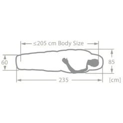 Discount Vaude Sioux Sleepingbag 400 XL II SYN Zip Left baltic sea