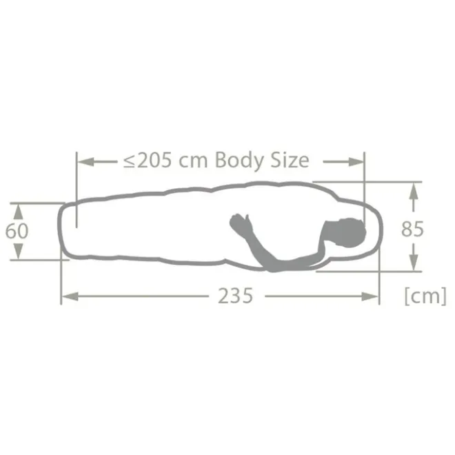 Hot Vaude Sioux Sleepingbag 400 XL II SYN Zip Right baltic sea