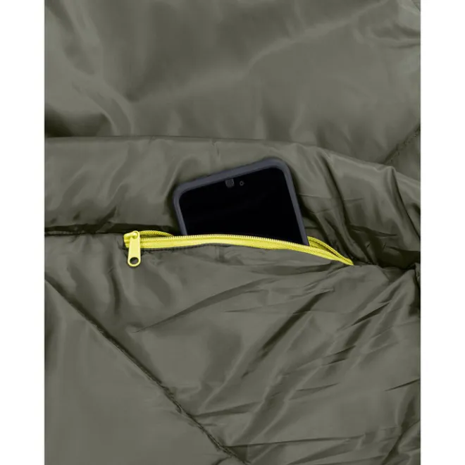 Clearance Vaude Sioux Sleepingbag 800 II SYN Zip Right avocado