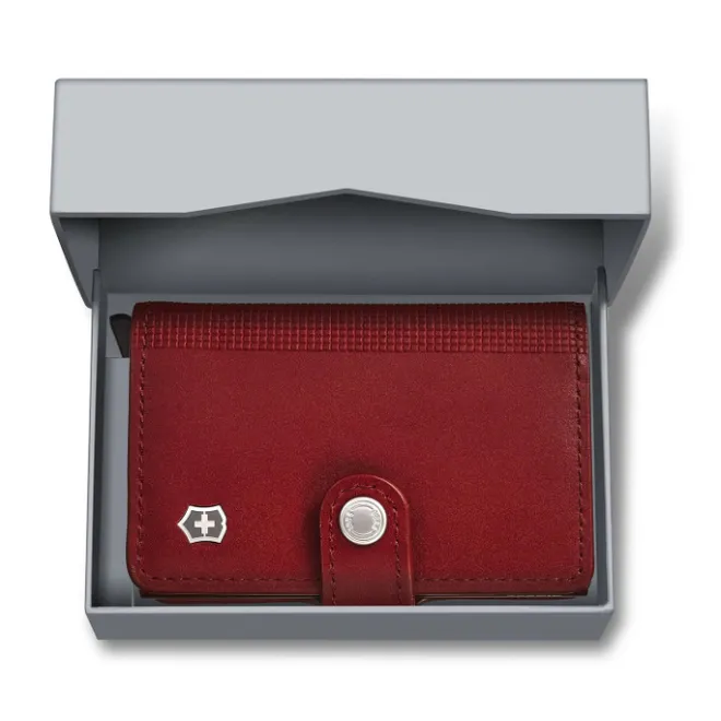 New Victorinox Altius Secrid Leather Card Wallet red