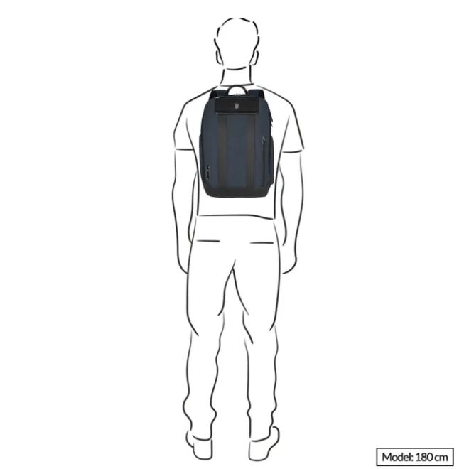 Outlet Victorinox Architecture Urban2 City Backpack melange blue/black