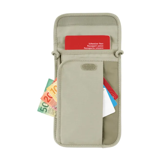 Clearance Victorinox Travel Essentials Security Neck Pouch sand beige