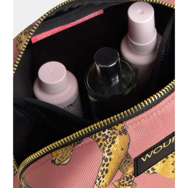 Clearance Wouf Blush Leopard Toiletry Bag multi
