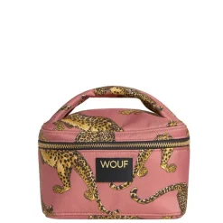 Best Wouf Blush Leopard Vanity Bag multi