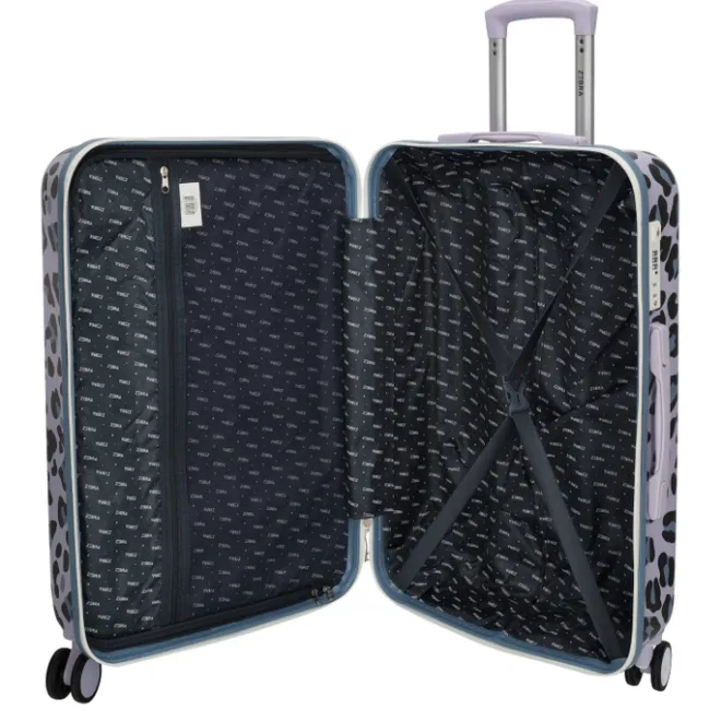 Hot Zebra Trends Animal Travel Trolley M panther lila