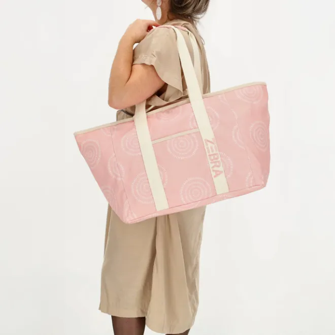 Zebra Trends Elise Beachbag pink boho