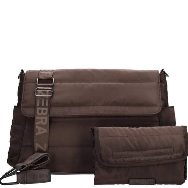 Best Zebra Trends Elske Diaperbag dark brown