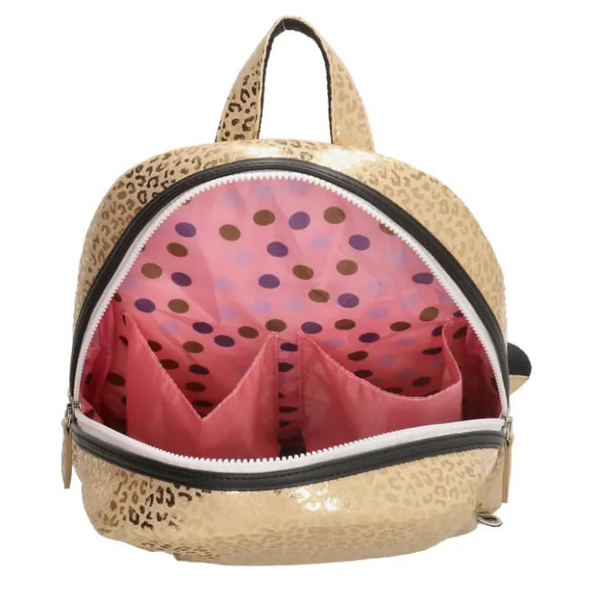 Sale Zebra Trends Girls Leopard Rugzak goud