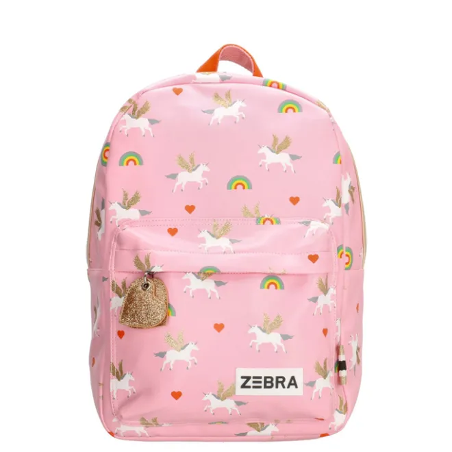 Zebra Trends Girls Rugzak M Unicorn Love pink