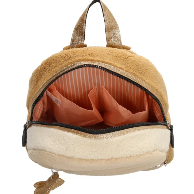 New Zebra Trends Girls Teddy Rugzak M beige