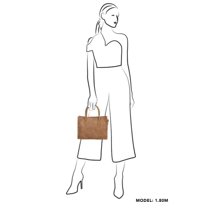 Hot Zebra Trends Lisa XS Handtas camel