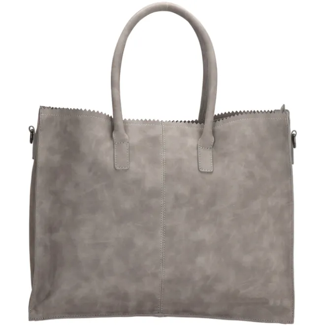 Discount Zebra Trends Natural Bag Lisa Shopper 15.6 inch middengrijs