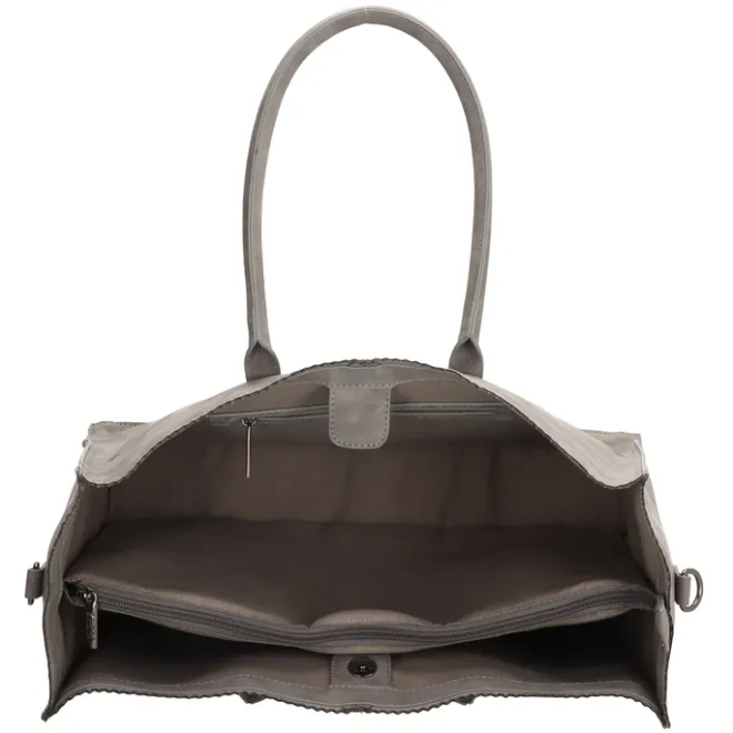 Discount Zebra Trends Natural Bag Lisa Shopper 15.6 inch middengrijs