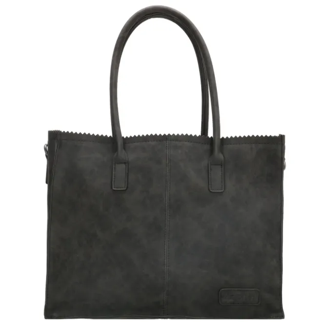 New Zebra Trends Natural Bag Lisa Shopper zwart