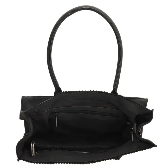 New Zebra Trends Natural Bag Lisa Shopper zwart