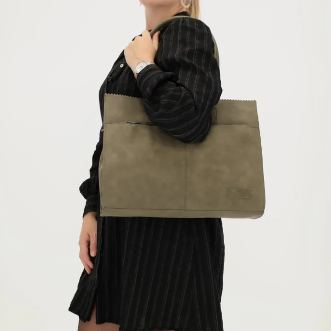 Best Zebra Trends Noa Laptoptas olijfgroen