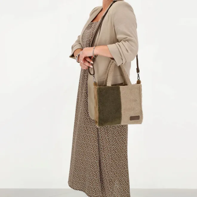 New Zebra Trends Teddy Denise Handbag M taupe